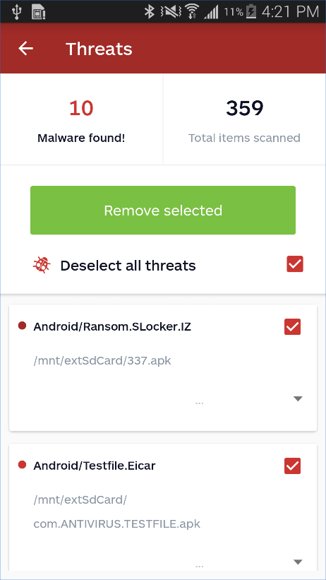 Android malwarebytes store