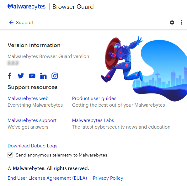 malwarebytes browser guard has stopped working